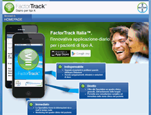 Tablet Screenshot of factortrack.emofilia.it